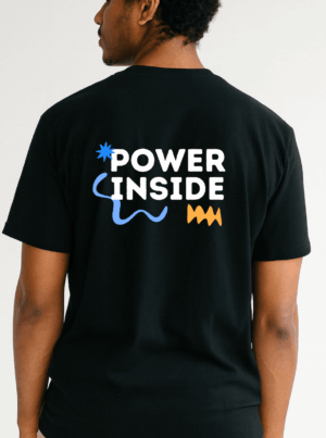 Le t-shirt power inside